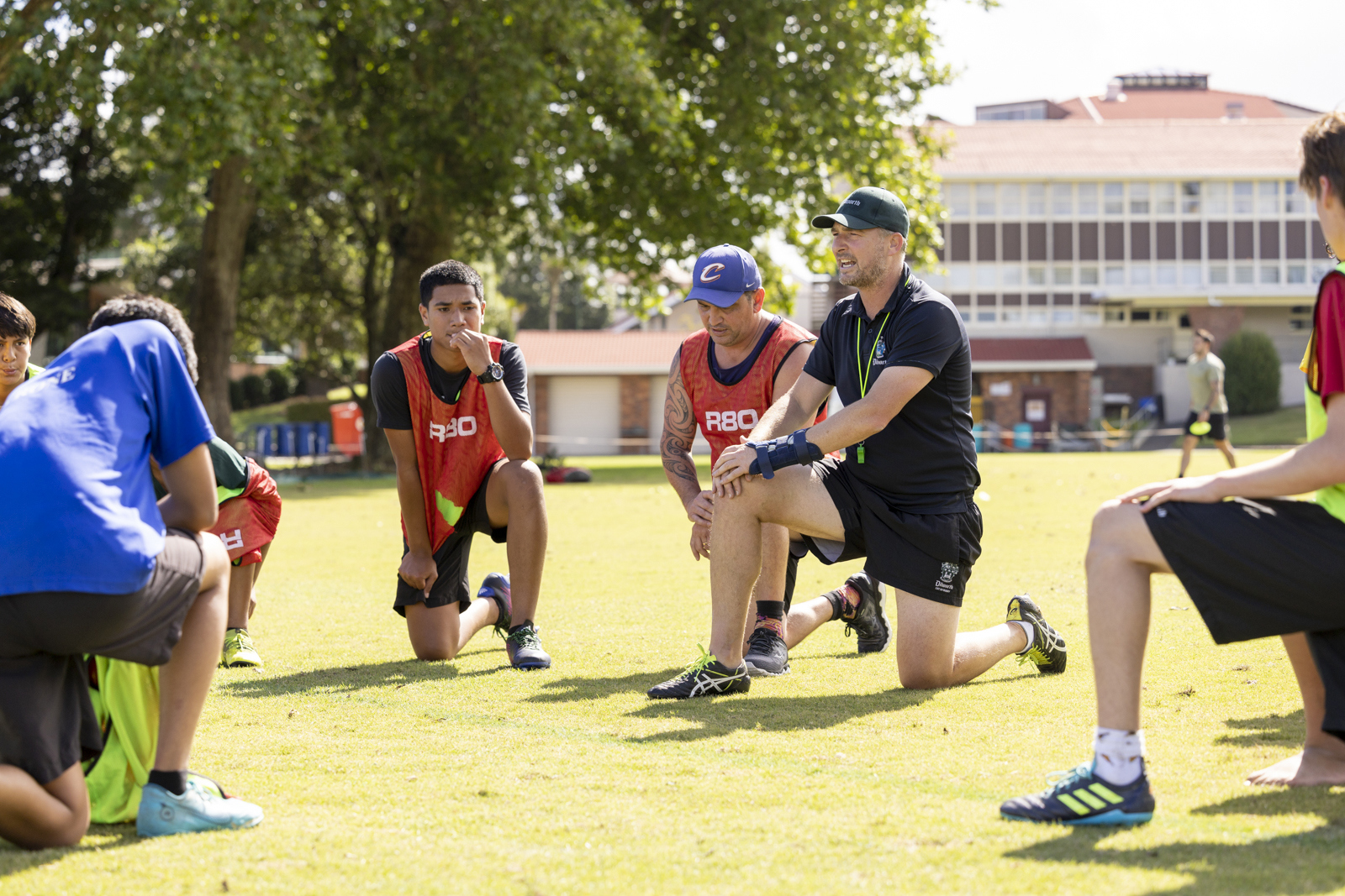 Director of Rugby with rugby students